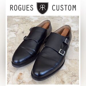 Rogues Custom Double Monk Strap Custom Handmade Leather Dress Shoes